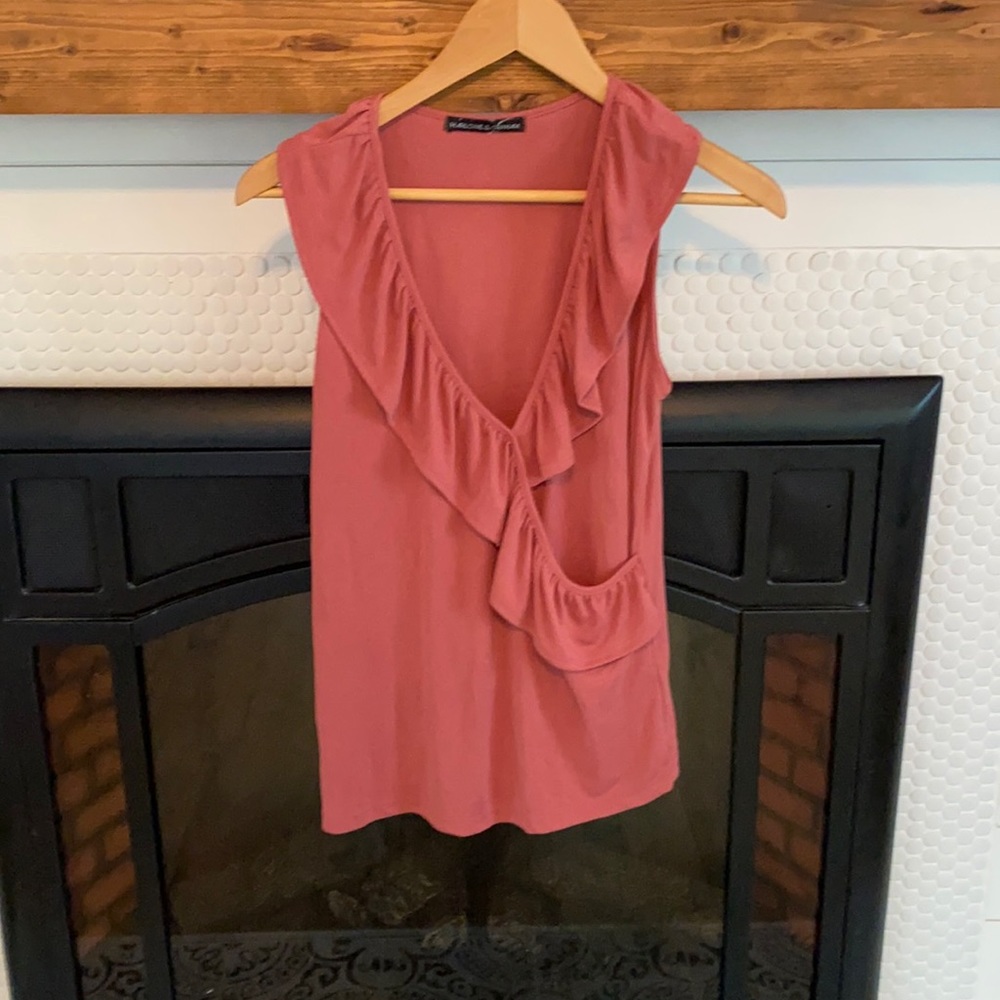 Harlow and Graham ruffle tank